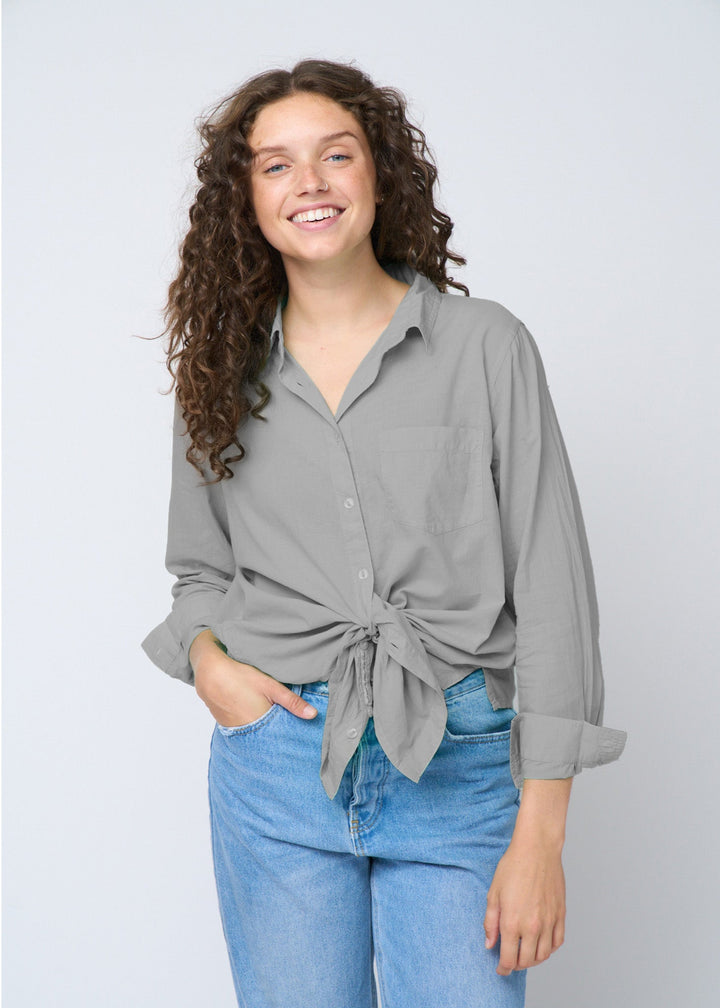 Good Boyfriend Shirt - Dove Grey