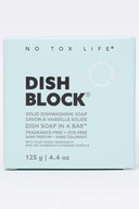DISH BLOCK® solid dish soap - 4.4 oz (125g) bar - Fragrance Free - No Tox Life®