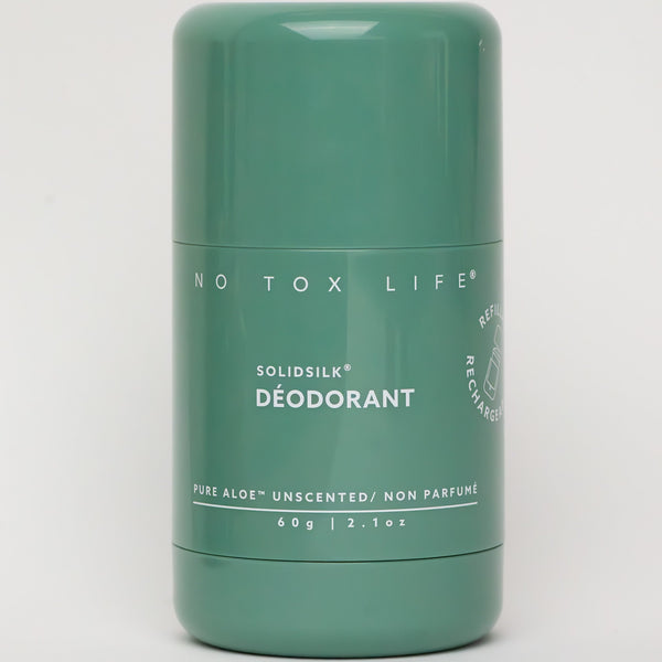 SOLIDSILK® Refillable Deodorant (Pure Aloe Fragrance-Free) - Extra Strength