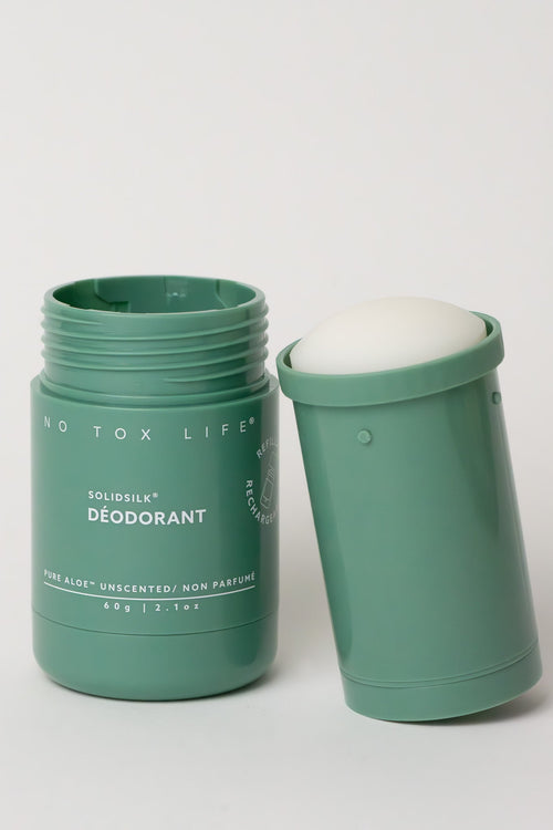 SOLIDSILK® Refillable Deodorant (Pure Aloe Fragrance-Free) - Extra Strength - No Tox Life®