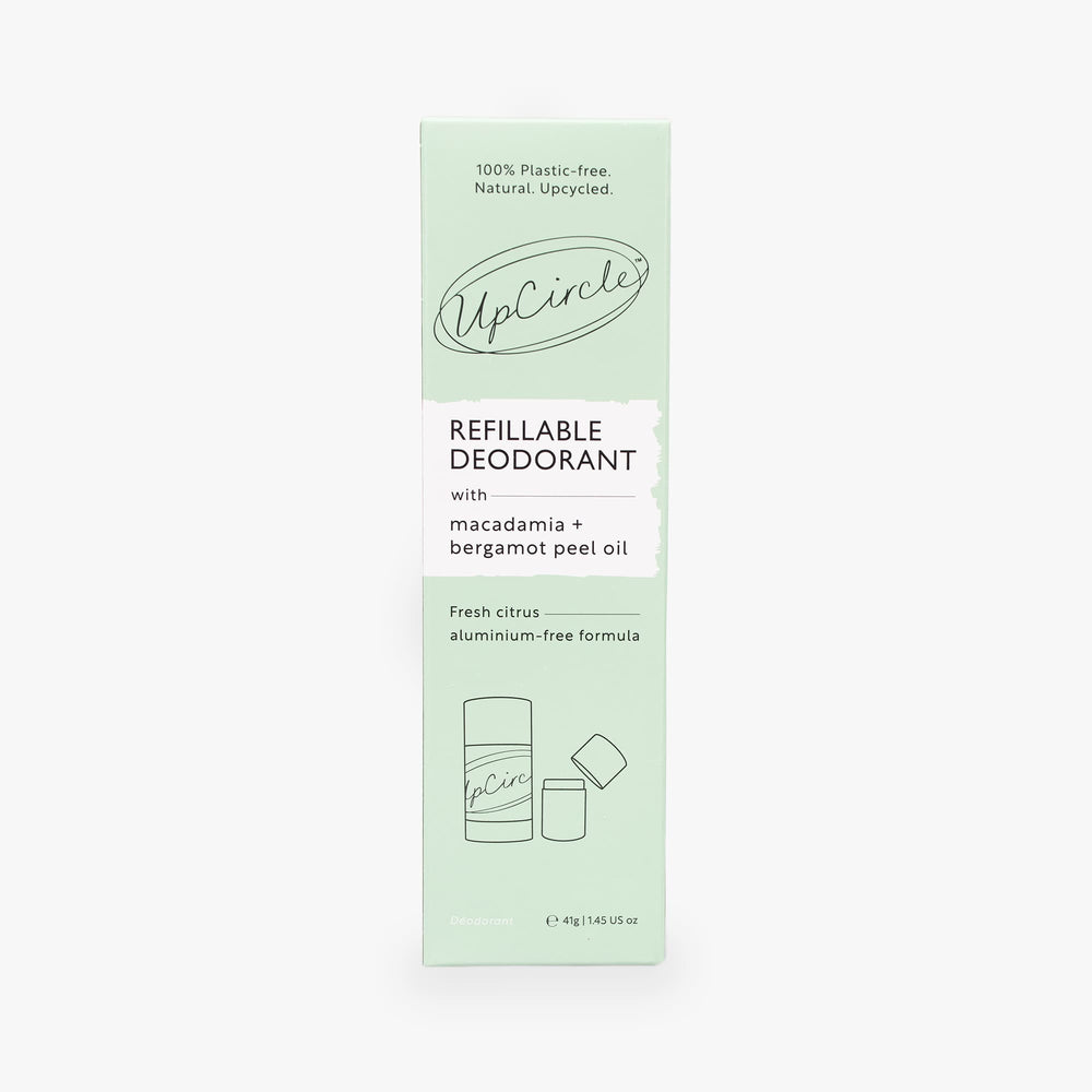 Refillable Deodorant with Macadamia + Bergamot