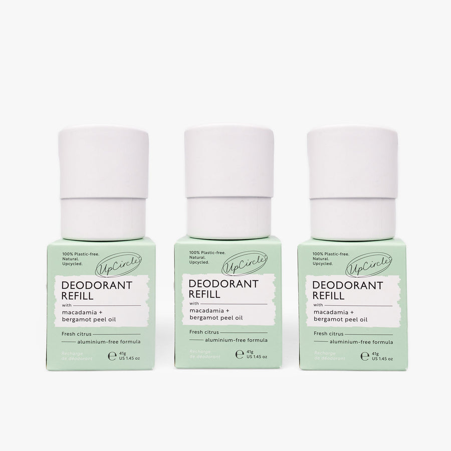 3x Deodorant Refills with Macadamia + Bergamot