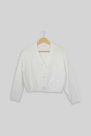 Diana Cardigan in Sugar White
