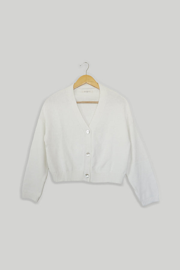 Diana Cardigan in Sugar White