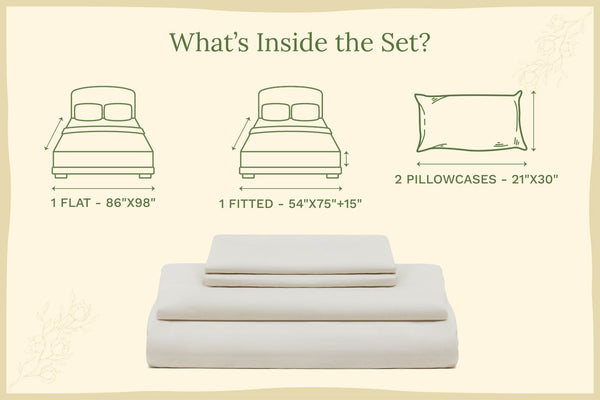 Organic Sateen Bed Sheets Set