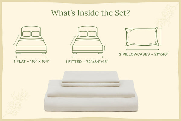 Organic Sateen Bed Sheets Set