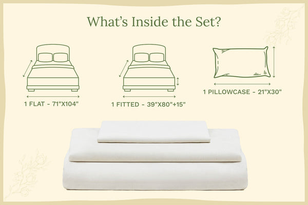 Organic Sateen Bed Sheets Set