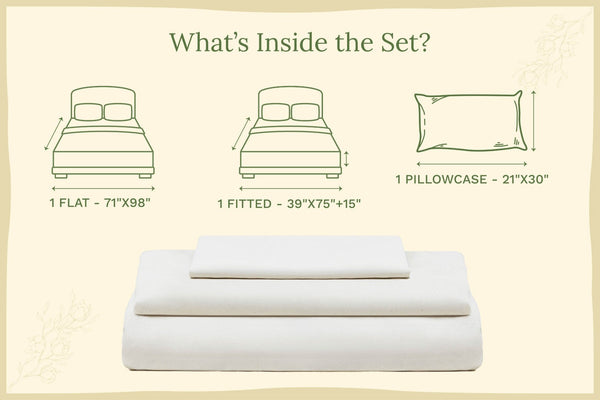 Organic Sateen Bed Sheets Set