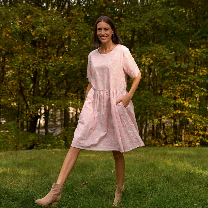 Hudson Dress - Floral Escape Tickled Pink