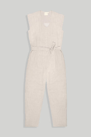 Evening Chai Jumpsuit in Light Beige