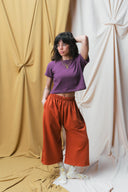 Eden Crop Tee in Plum