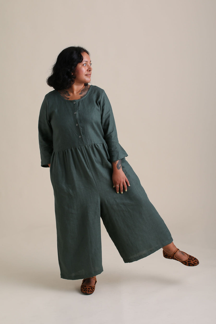 Ranch Jumpsuit in Spruce