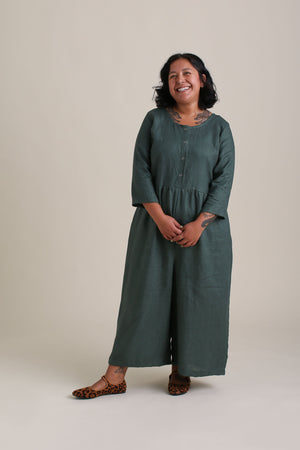 Ranch Jumpsuit in Spruce