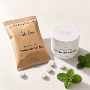 Fluoride-Free Cool Mint Toothpaste Tablets — 1 Month