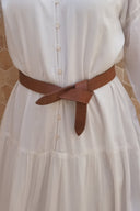 Fiona Wrap Belt in Brown