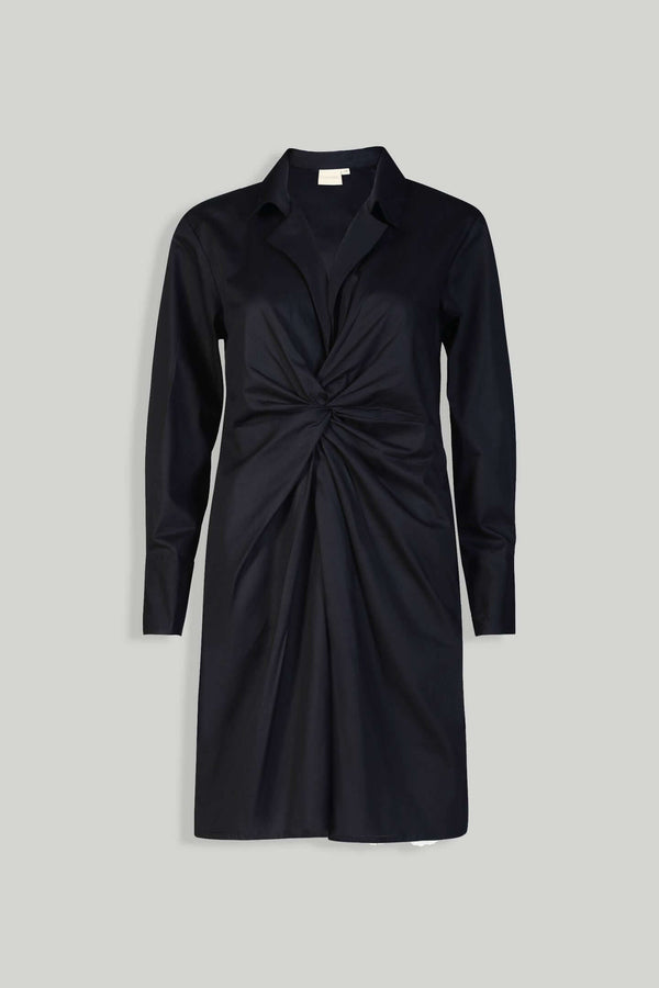 Front Twist Dress in Black