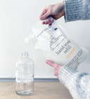 Hand Soap Refill Pouch and Glass Bottle Set