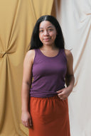 Frances Tank in Plum