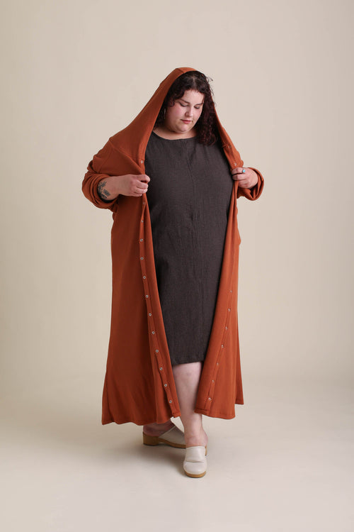 Compass Cardigan in Sepia