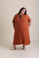 Compass Cardigan in Sepia