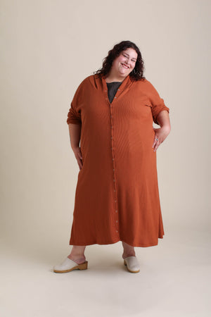 Compass Cardigan in Sepia