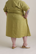 Evening Midi Skirt in Citrus