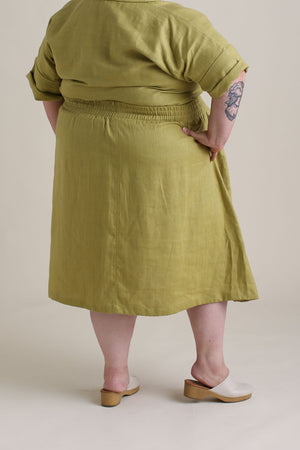 Evening Midi Skirt in Citrus