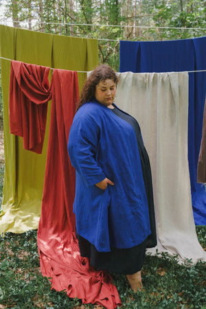 Mariela Duster in Kingfisher Blue