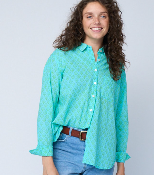 Good Boyfriend Shirt - Sunflower Overdye Glacier Blue