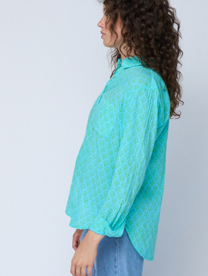 Good Boyfriend Shirt - Sunflower Overdye Honeycomb