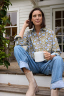 Good Boyfriend Shirt - Floral Escape Glacier Blue Overdye