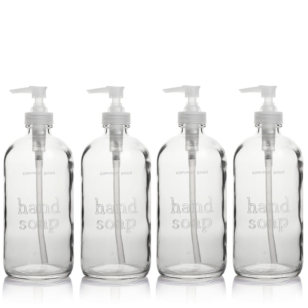 Hand Soap Empty Glass Bottle, 16oz