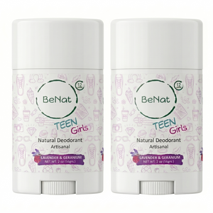 2-Pack all-Natural Deodorants for Kids & Teens