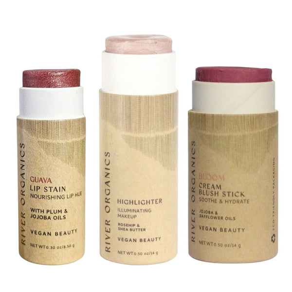 Lip + Highlighter + Blush Set