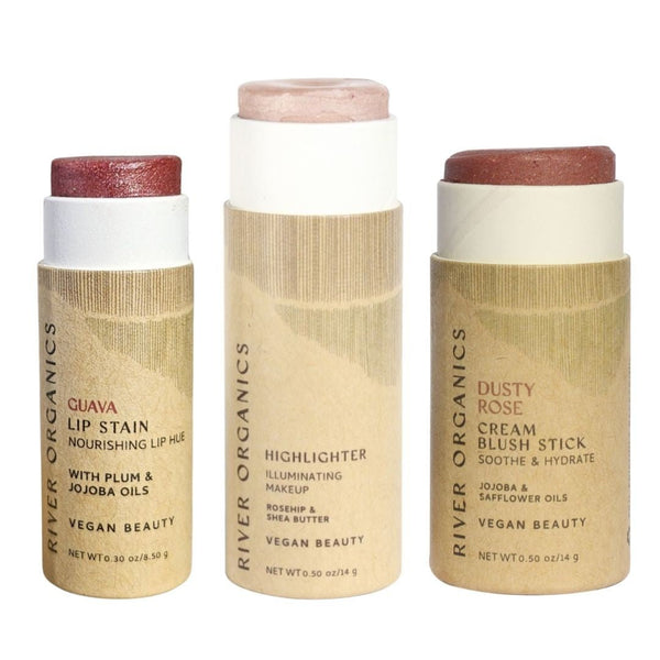 Lip + Highlighter + Blush Set
