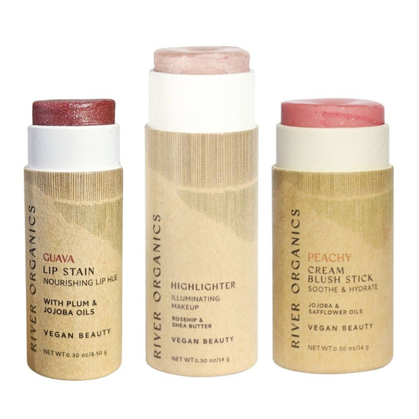 Lip + Highlighter + Blush Set