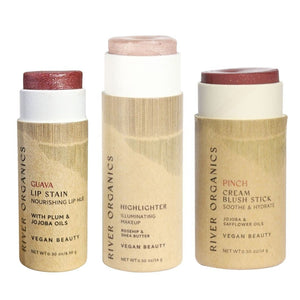 Lip + Highlighter + Blush Set