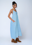 Hampton Dress - Light Wash Chambray