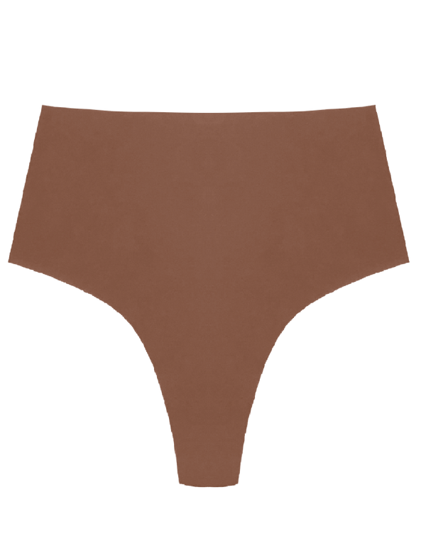 Organic Cotton No Show High Waist Thong