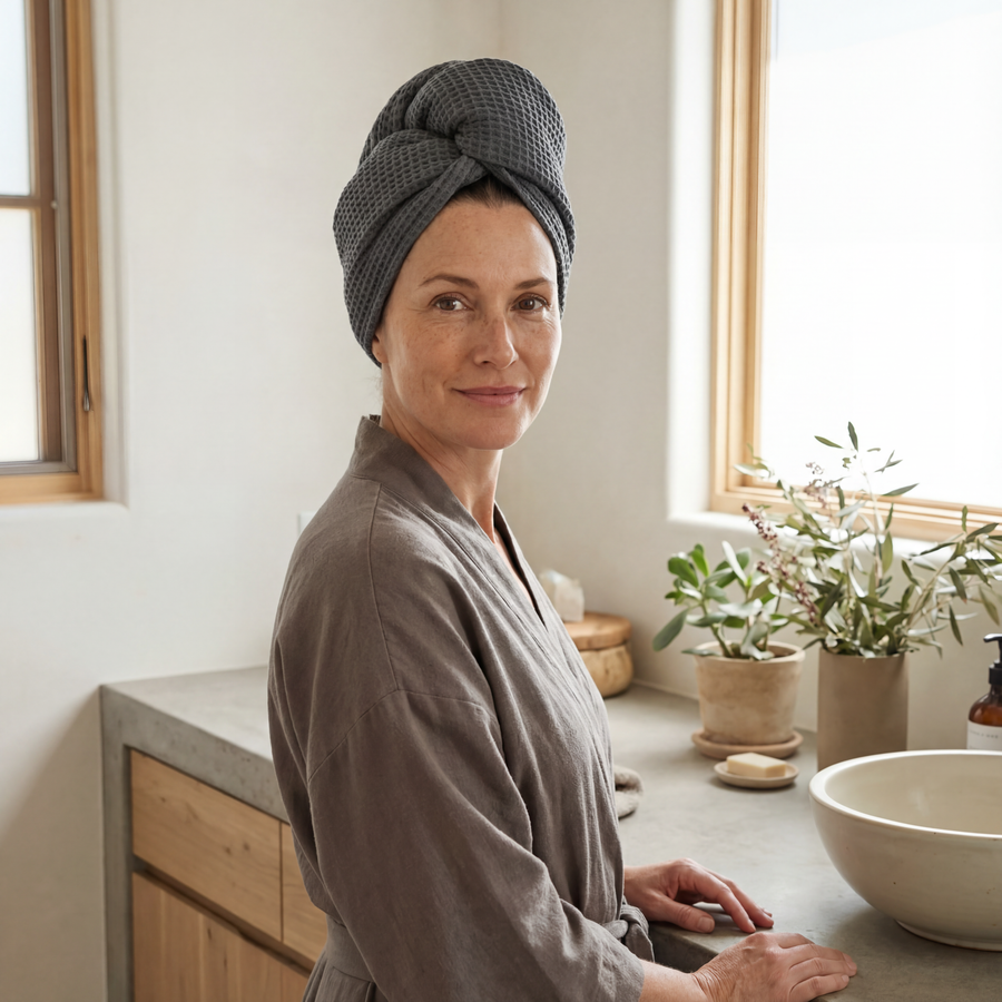 Waffle Hair Towel
