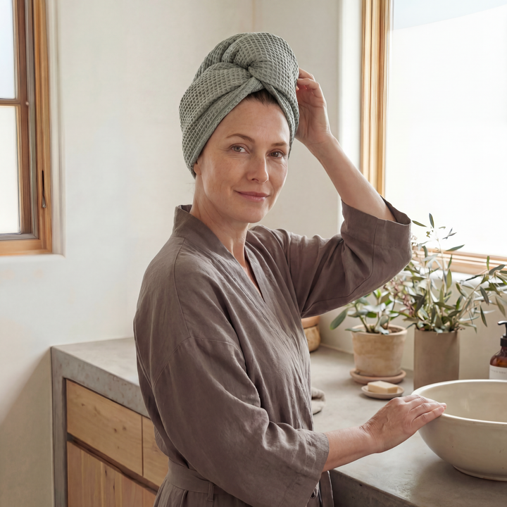 Waffle Hair Towel