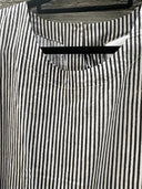 Hudson Dress - Menswear Stripe Black