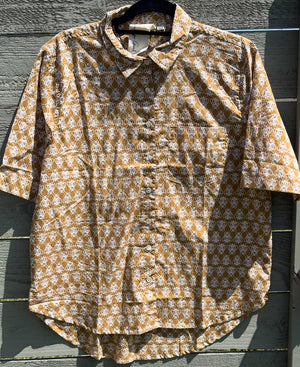 Good Boyfriend Short Sleeve Shirt - Bee Happy Honeycomb