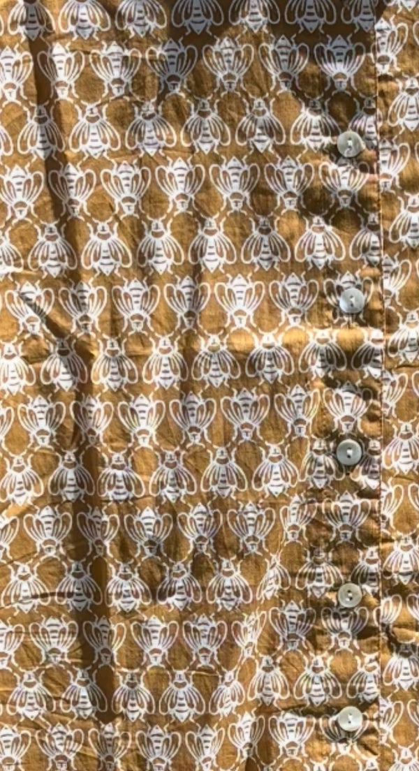 Good Boyfriend Short Sleeve Shirt - Bee Happy Honeycomb