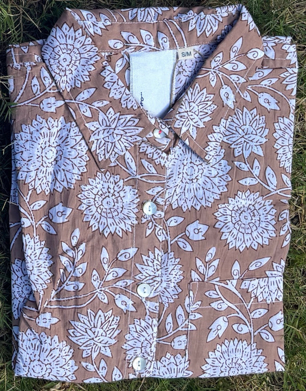 Good Boyfriend Shirt - Hydrangea Beauty Mocha