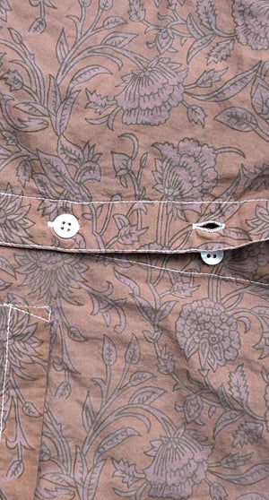 Good Boyfriend Shirt - Floral Escape Milk Chocolate Overdye