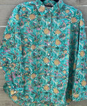 Good Boyfriend Shirt - Mira Floral Teal