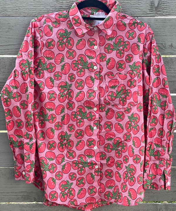 Good Boyfriend Shirt - Tomato Pink