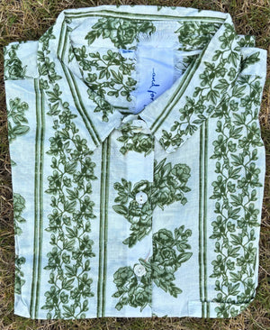 Good Boyfriend Shirt - Chatsworth Trellis Green