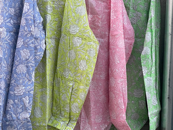 Good Boyfriend Shirt Floral Escape Citron Olive Oil